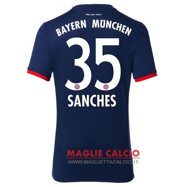 nuova maglietta bayern munich 2017-2018 sanches 35 seconda